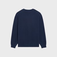 loose sweatshirt IN cotton fleece - NAVY/ CARMIN -  - 2 | CELINE