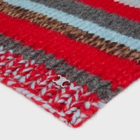 scarf IN MOULINE ALPACA AND WOOL - RED/MULTICOLOR -  - 2 | CELINE