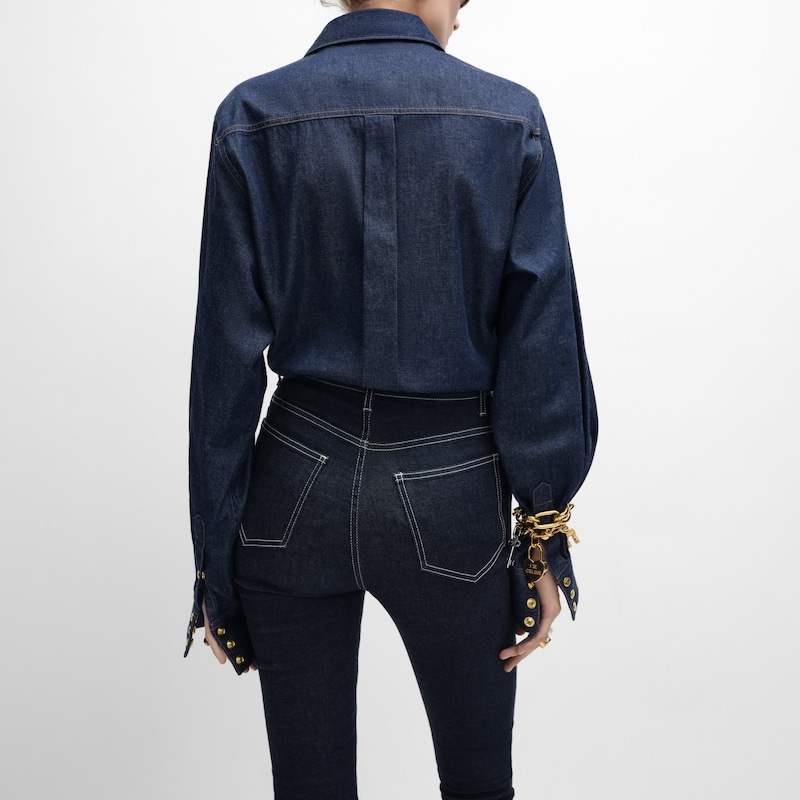 shirt in denim - DARK RINSED -  - 1 | CELINE