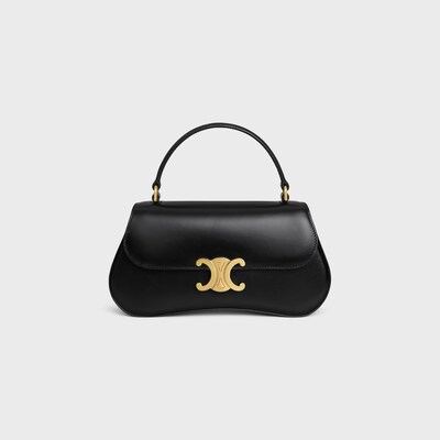 CELINE 틴 롤라 - 샤이니 카프스킨 - 블랙 - 라인 더 보기 - tileIndex | CELINE