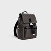 BACKPACK IN TRIOMPHE CANVAS AND CALFSKIN - BLACK - BACKPACKS - 2 | CELINE