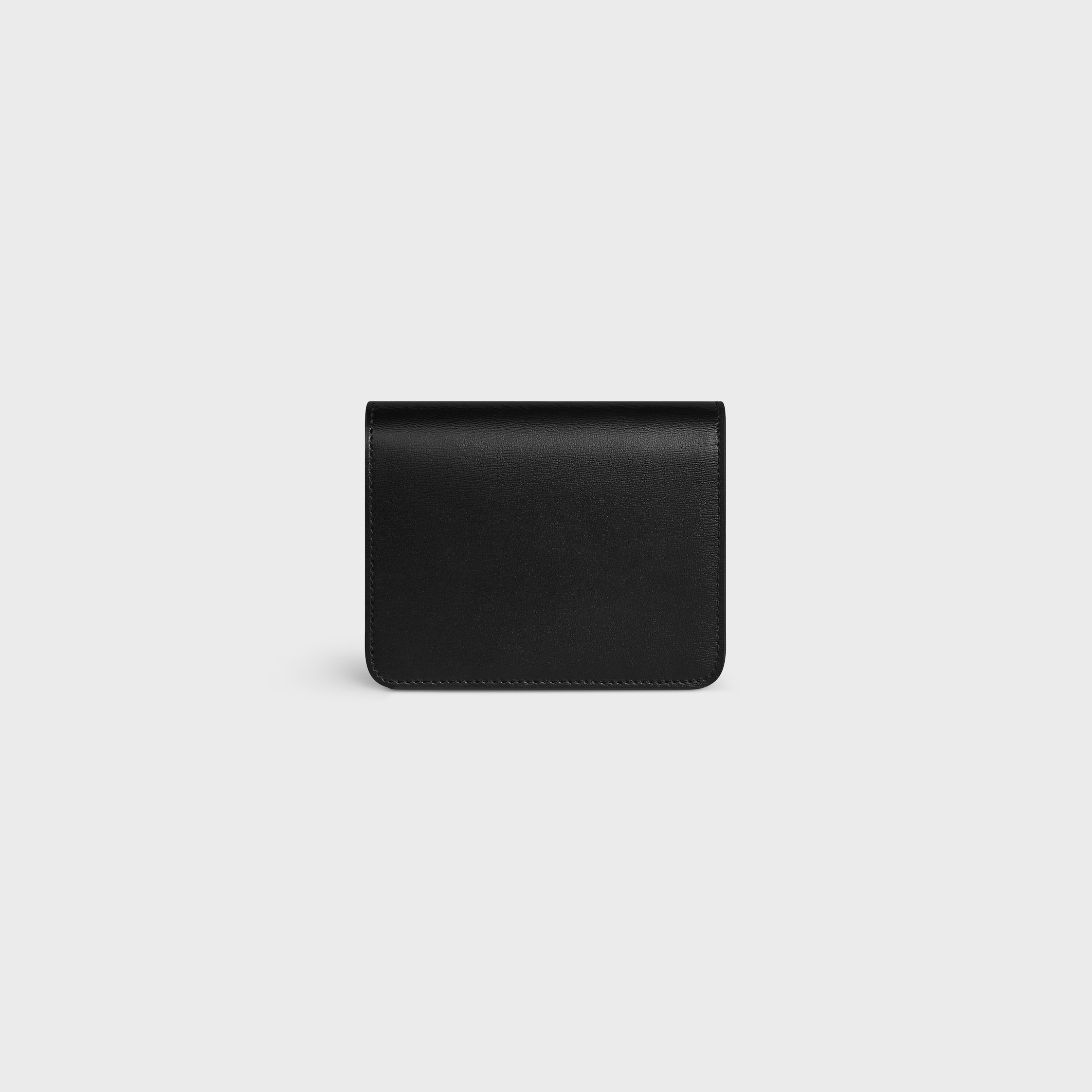 CELINE ブラック レザー フォールデッドコンパクトウォレット CELINE セリーヌ （CELINE） フォールデッド コンパクト