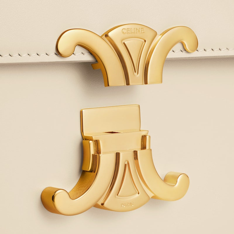 TRIOMPHE经典亮泽牛皮革手袋 - 草原绿 - 斜揹袋 - 1 | CELINE