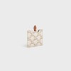 mirror with pouch in triomphe canvas and calfskin - WHITE - BEAUTY ACCESSORIES - 2 | CELINE