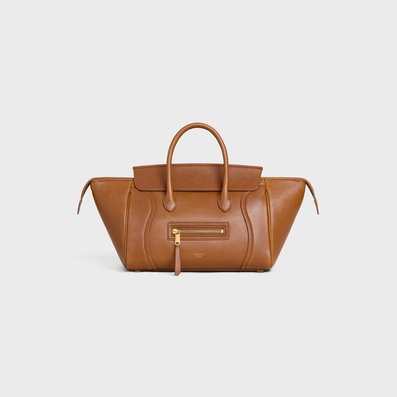 LITTLE LUGGAGE IN SUPPLE SHINY LAMBSKIN - SOFT TAN - HIVER CELINE - WINTER SELECTION - 1 | CELINE