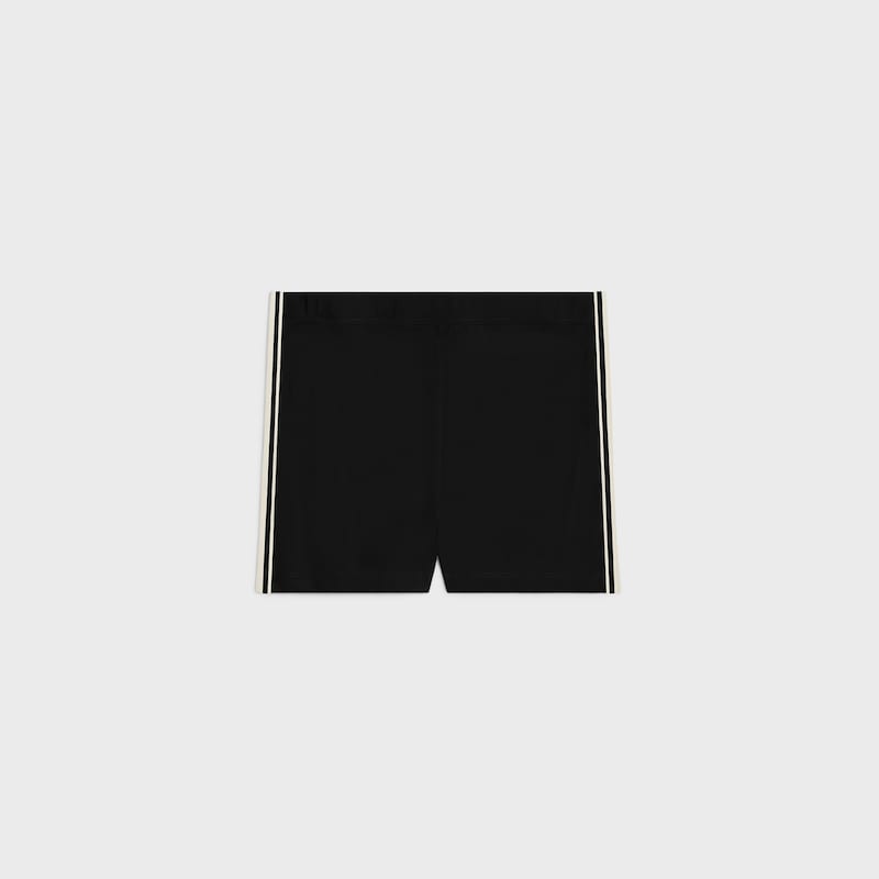 Celine cycling shorts in technical jersey - BLACK / WHITE -  - 1 | CELINE