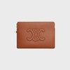 SMALL POUCH WITH STRAP CUIR TRIOMPHE IN smooth calfskin - TAN - NEW - 2 | CELINE