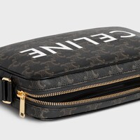 MITTELGROSSE MESSENGER BAG AUS Triomphe Canvas mit Celine Print - SCHWARZ - GESCHENKE FÜR IHN - 1 | CELINE