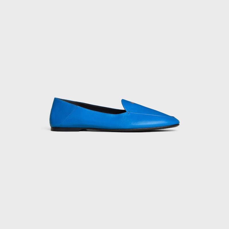 AURA LOAFER IN GOATSKIN - ULTRA BLUE -  - 1 | CELINE