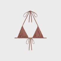 triomphe triangle top IN monogram matte jersey - ROSE WATER/PLUM -  - 1 | CELINE