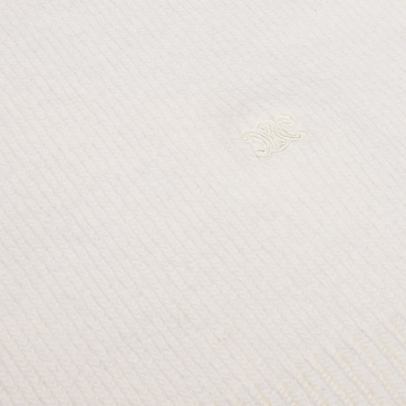 boatneck sweater IN wool and cashmere - WHITE -  - 1 | CELINE