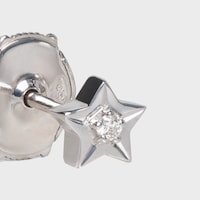 Etoile Celine Studs in White Gold and Diamonds - White Gold and White - FINE JEWELLERY - 2 | CELINE