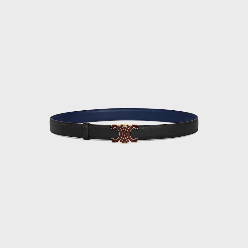 Wendbarer Riemen 25 mm AUS glattem und genarbtem Kalbsleder -  -  - 1 | CELINE