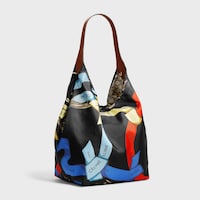 LARGE HOBO IN SILK AND CALFSKIN - MULTICOLOR - NEW - 2 | CELINE