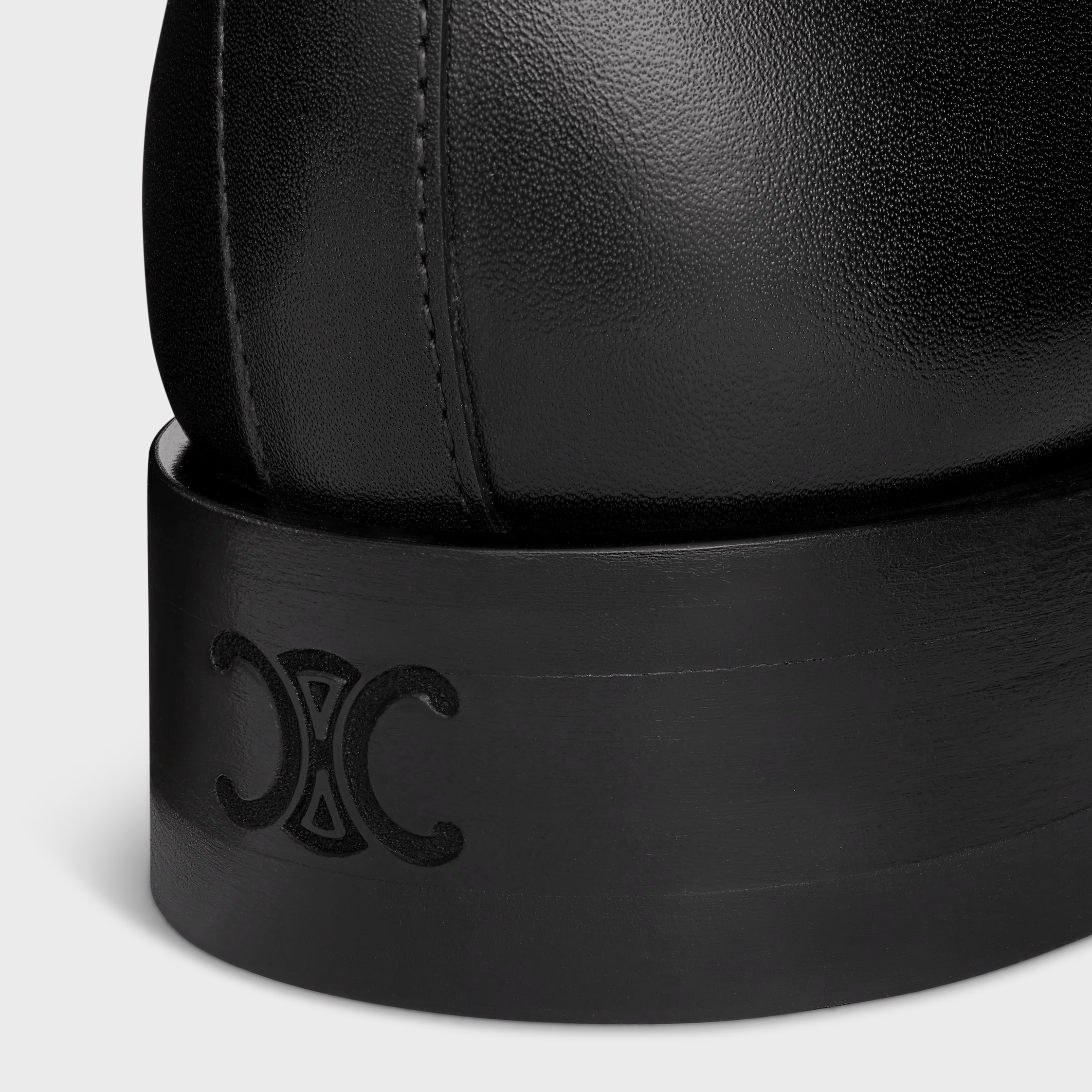 CELINE  ミッドブーツ / ヌバックカーフスキン＆シアリング CELINE セリーヌ サイドゴアブーツ CHELSEA BOOT 15 マーガレット