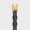 Small 18MM Triomphe Belt in TRIOMPHE CANVAS - TAN -  - 2 | CELINE