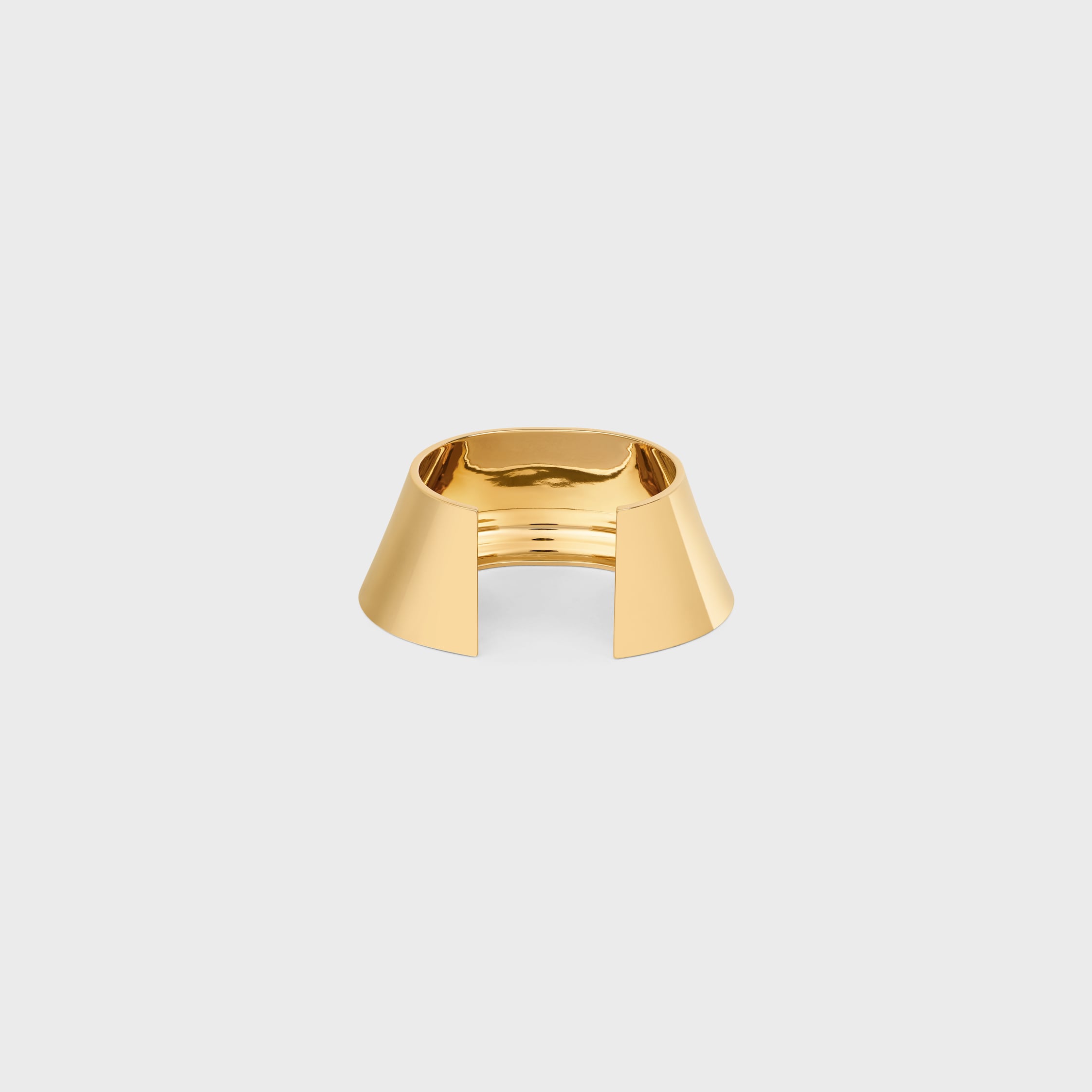 【CELINE】アブストラクトフォーム ピラミッド カフ ブラス FORMES ABSTRAITES PYRAMID CUFF IN BRASS WITH GOLD FINISH