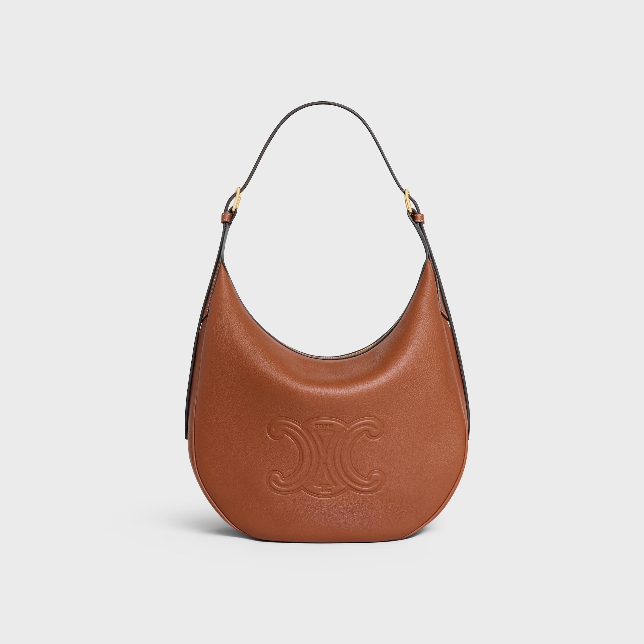 MEDIUM HELOÏSE BAG IN SUPPLE GRAINED CALFSKIN - TAN | CELINE