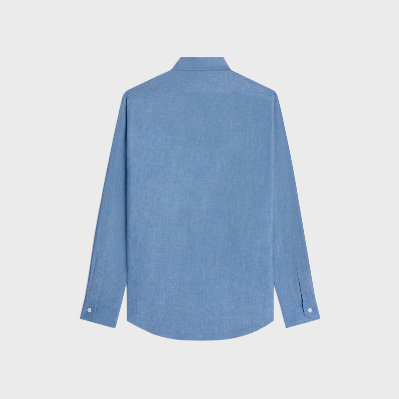 loose shirt in chambray cotton - INDIGO RINSE -  - 1 | CELINE