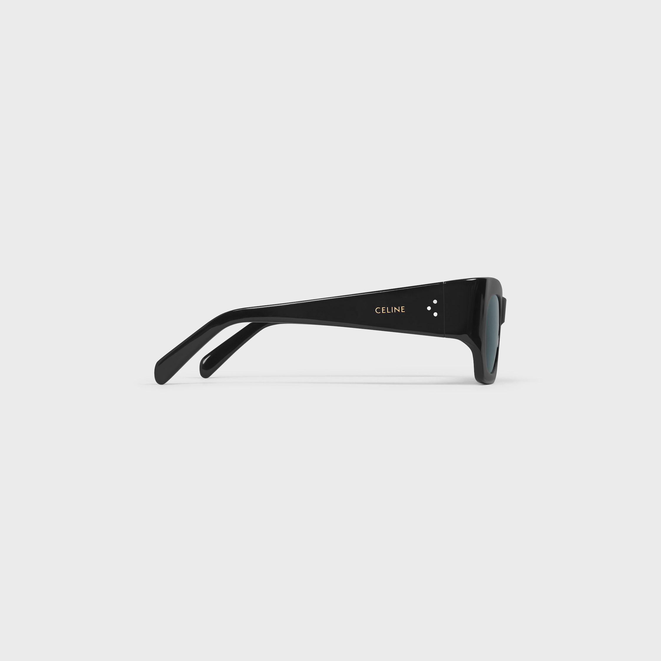 Graphic S333 sunglasses in Acetate - BLACK | CELINE