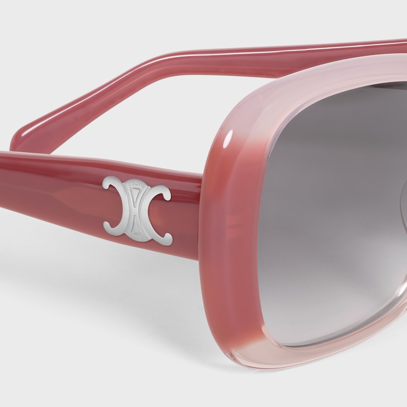 Triomphe 18 sunglasses in Acetate - Gradient Pink -  - 1 | CELINE