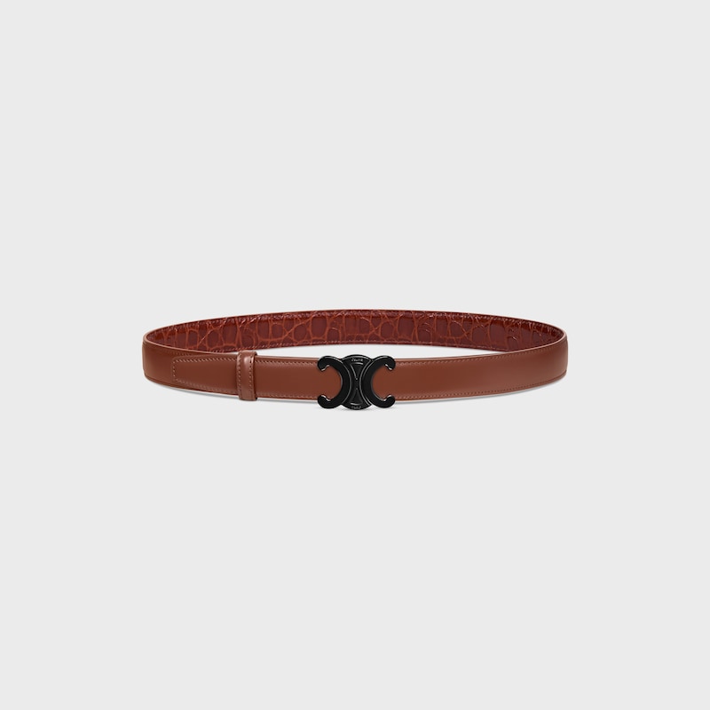 Wendbarer Riemen 25 mm AUS TAURILLONLEDER UND KALBSLEDER MIT KROKO-PR&Auml;GUNG -  -  - 1 | CELINE