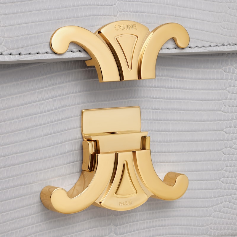 TEEN TRIOMPHE TASCHE aus Eidechsenleder - WOLKENGRAU - TRIOMPHE - 1 | CELINE