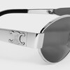 Triomphe Metal 01 Sunglasses in Metal - SILVER / SMOKE -  - 2 | CELINE