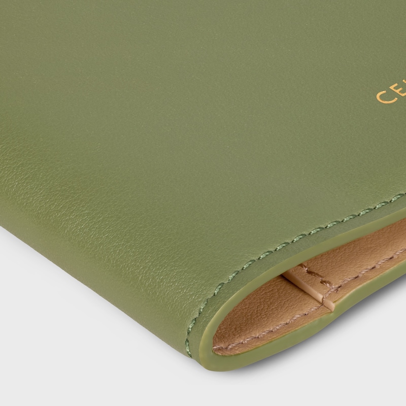 PASSPORT COVER IN SMOOTH CALFSKIN - LIGHT KHAKI / SANDCASTLE - TRAVEL - 1 | CELINE