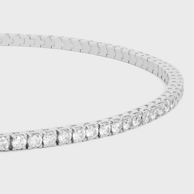 Tennis Bracelet in White Gold and Diamonds - White Gold & White -  - 1 | CELINE
