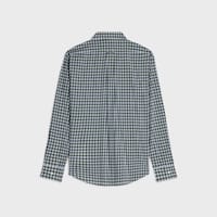 shirt IN tartan cotton cloth - BLANC/VERT/JAUNE -  - 2 | CELINE