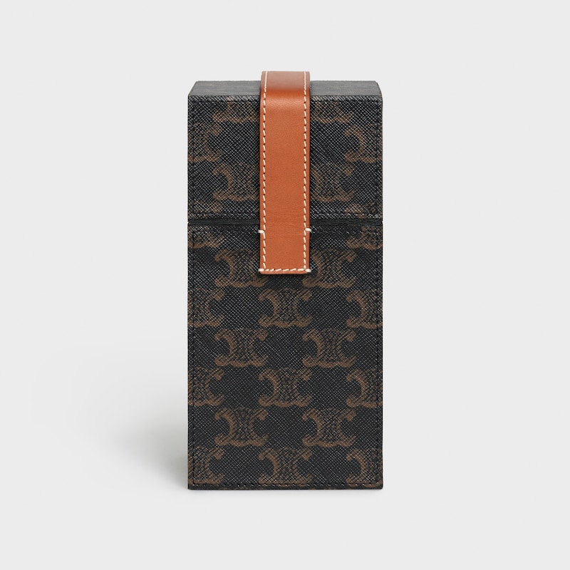 Case 1 Perfume 200ML in Triomphe Canvas and Natural Calfskin - Tan - CELINE HAUTE PARFUMERIE - 1 | CELINE