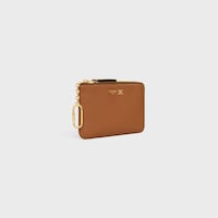 TRIOMPHE STAMP零錢包 - 淡棕褐色 / 淡奶白色 - 新品 - 2 | CELINE