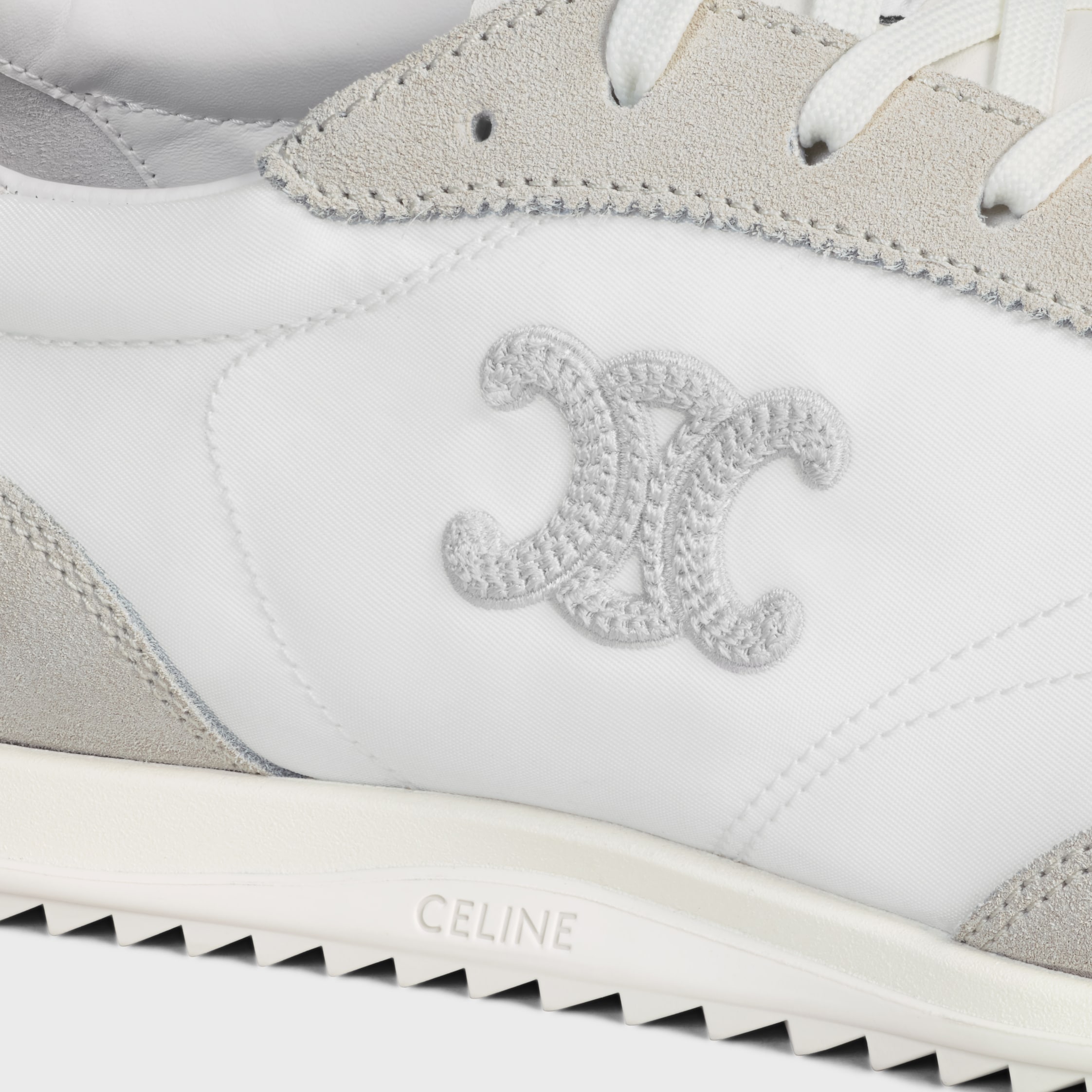 トリオンフロゴ付き CELINE レーサー レースアップ ロースニーカー トリオンフロゴ付き CELINE レーサー レースアップ ロースニーカー