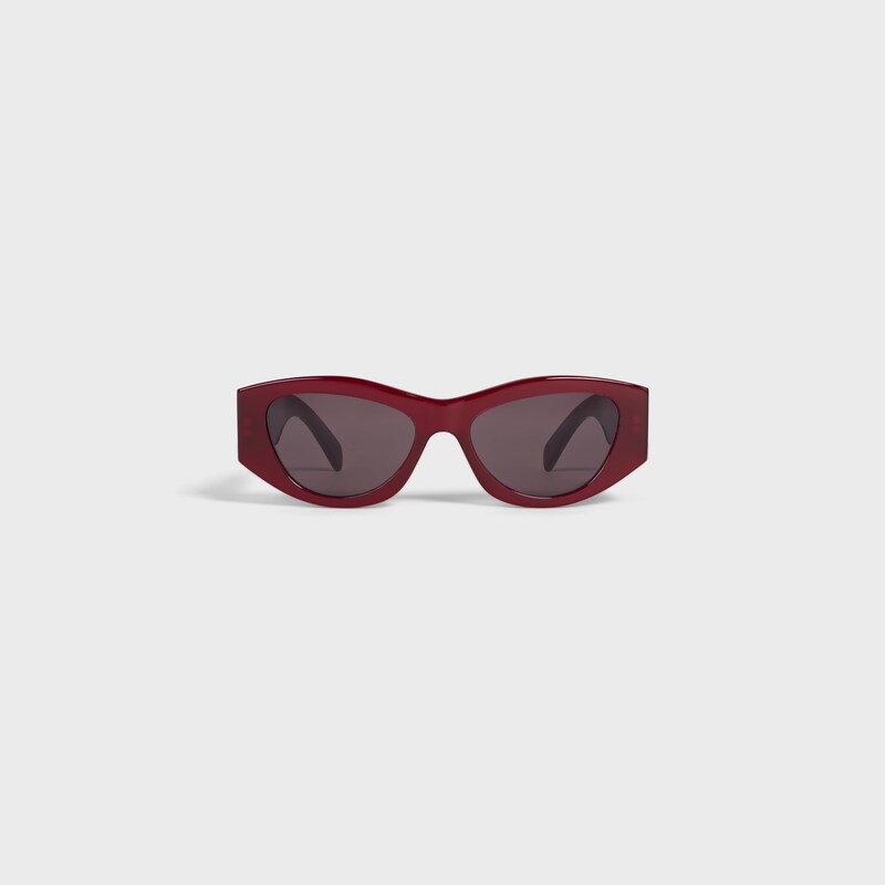 TRIOMPHE 15 sunglasses in Acetate - MILKY BURGUNDY -  - 1 | CELINE