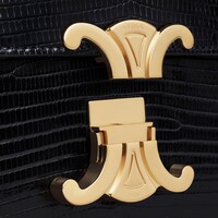 Teen Triomphe Bag in Lizard - BLACK - HAND-PICKED GIFTS - 1 | CELINE