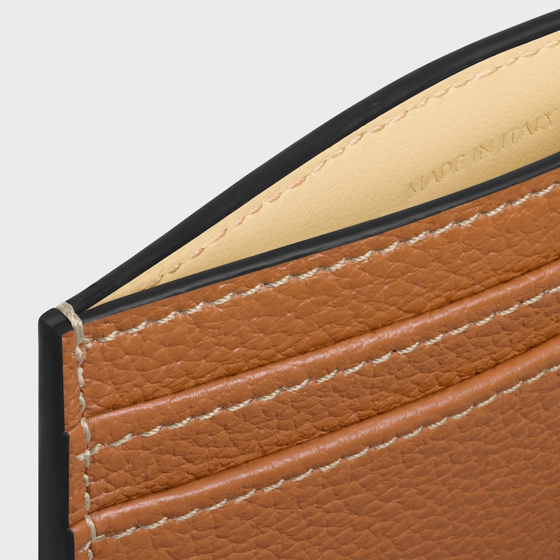 中号卡包 - 柔棕色/柔奶油白色 - 新品 - 1 | CELINE