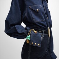 Celine Berlingot樹脂及銠銀色飾面黃銅吊飾 - 綠色 / 銀色 - 為她甄選 - 2 | CELINE