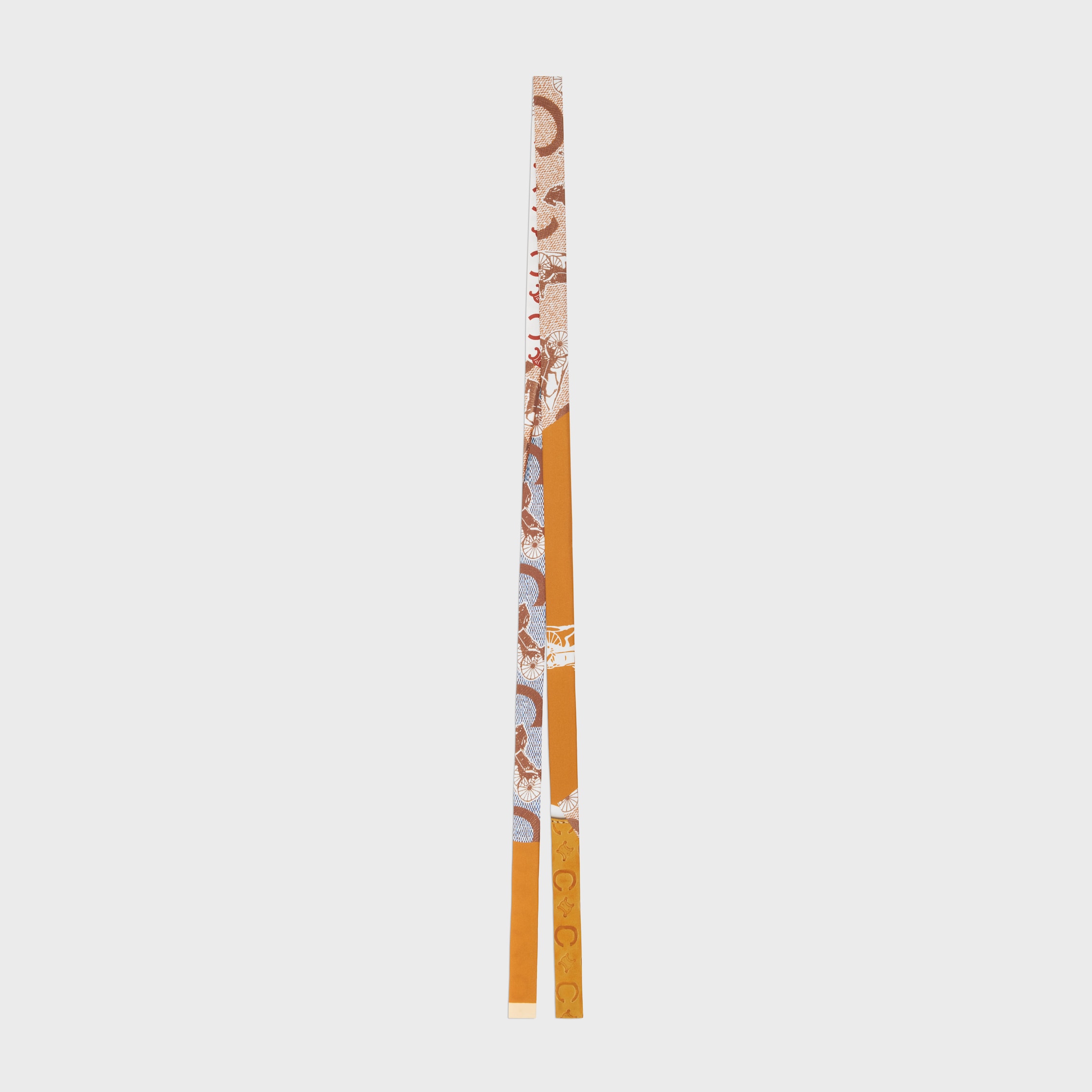 ribbon IN SILK TWILL - VANILLA/CARAMEL/BROWN | CELINE