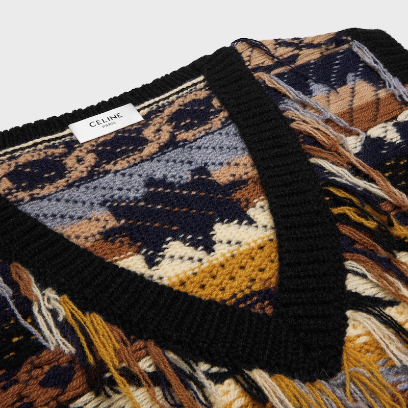 背心 - 棕色 / 灰色 -  - 1 | CELINE