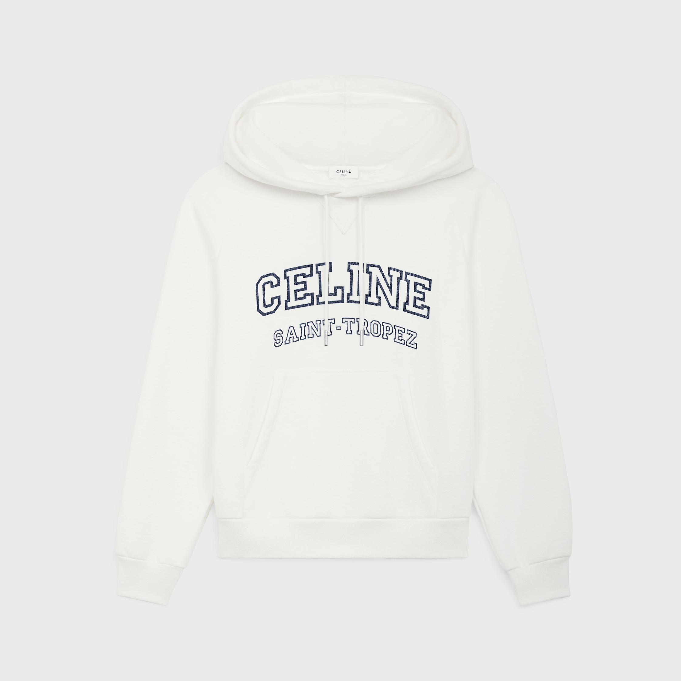 CELINE コットン フリース フーディ 華やかグラデ CELINE ルーズ フーディー / コットンフリース - ブラック