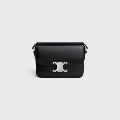 틴 트리옹프 백 - 샤이니 카프스킨 - 블랙 - CELINE WOMEN COLLECTION - 2 | CELINE