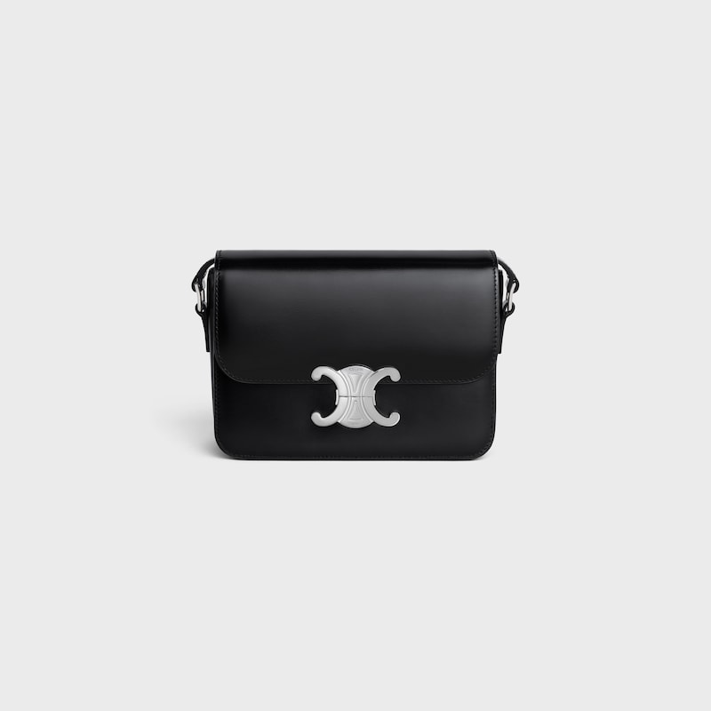 TEEN TRIOMPHE BAG IN shiny calfskin - BLACK - HAND-PICKED GIFTS - 1 | CELINE