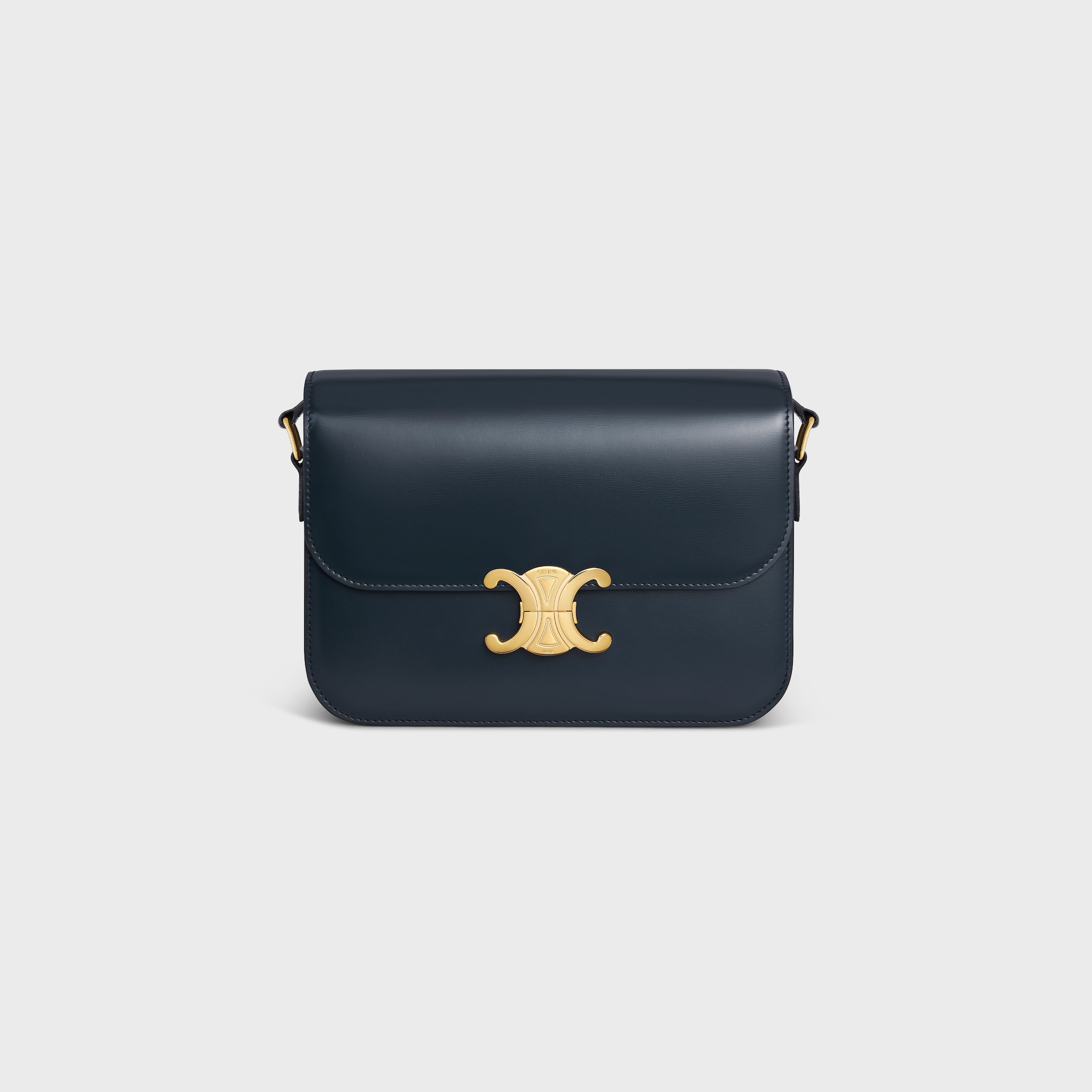 ティーン CELINE ジョセフィーヌ バッグ シャイニーカーフスキン 24新作 セリーヌ ティーン トリオンフ シャイニーカーフスキン