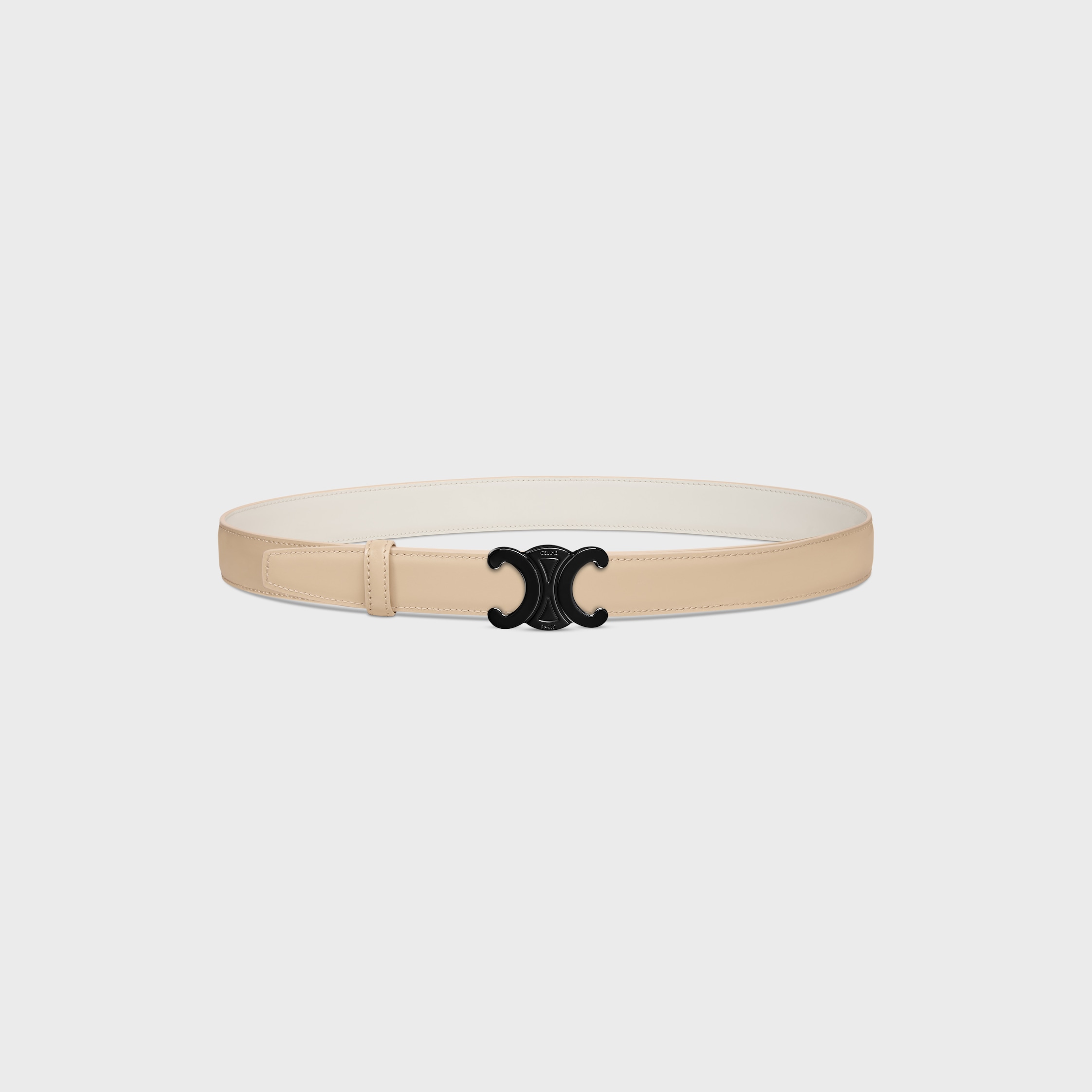 CELINE Triomphe Buckle 25MM IN METAL & Reversible Strap 25MM IN TAURILLON