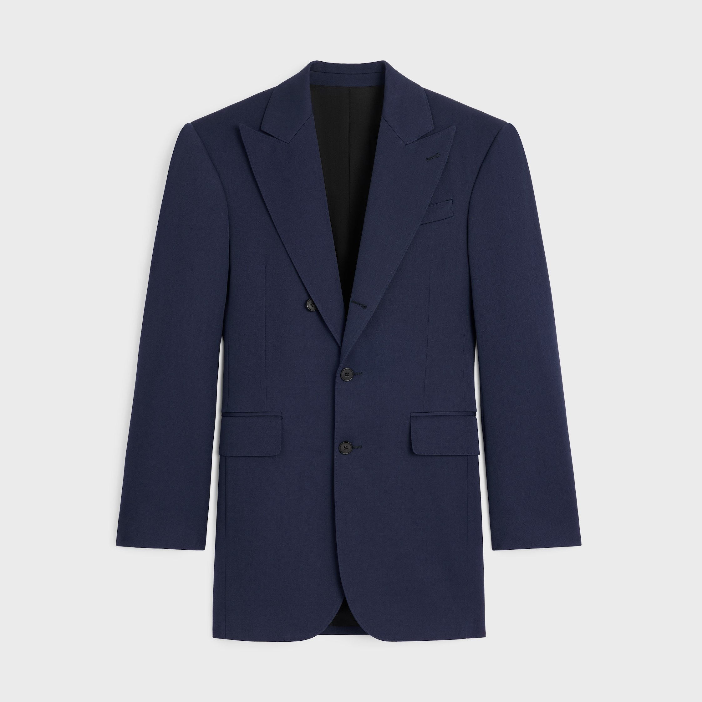 【プロフ確認お願いしますページ】CELINE　テーラードジャケット テーラードジャケット / カシミアツイル - ブラック | CELINE