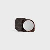 Pocket Mirror in Triomphe Canvas Case - BLACK / TAN - BEAUTY ACCESSORIES - 1 | CELINE