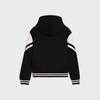 hooded jackson teddy jacket in textured wool - BLACK -  - 2 | CELINE