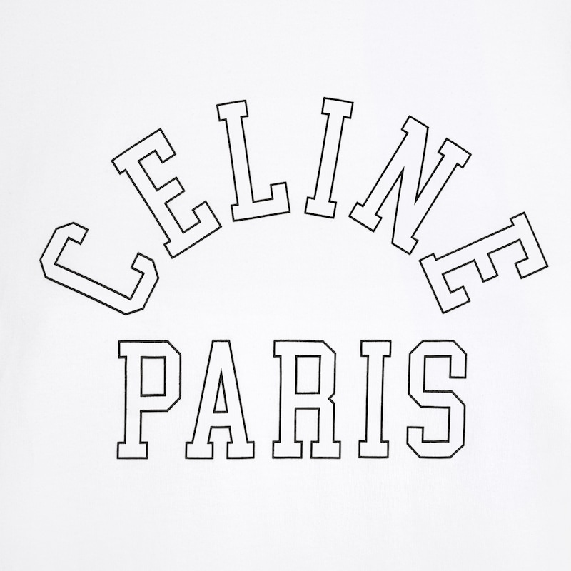 长袖T恤 - 米白色/黑色 -  - 1 | CELINE