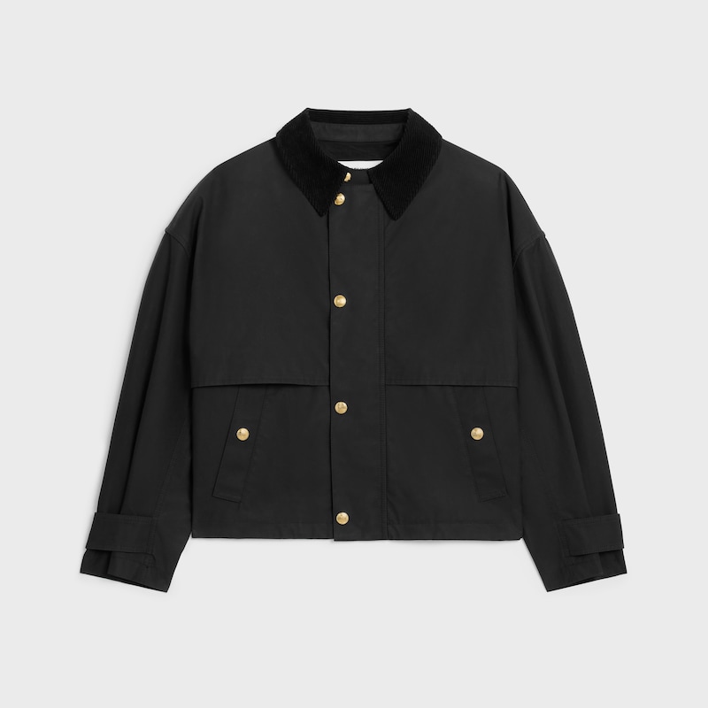 涂蜡夹克 - 黑色 -  - 1 | CELINE